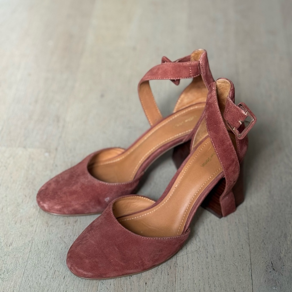 And Other Stories Suede Rust Ankle Strap Block Heel. Size 39 EU - Picture 12 of 12